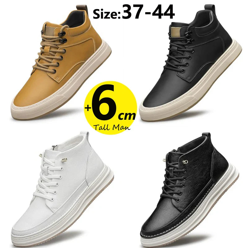 High Top Casual Boots Height Increase 2.3"