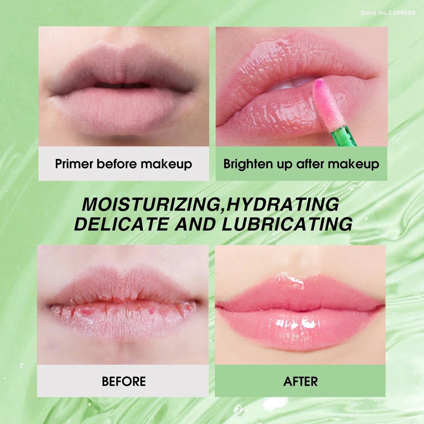 Natural Aloe Lipstick Lip Tint Long Lasting Waterproof Moisturizing Nourish Color Lip Gloss Changeable Color Lip Oil Lip Balm