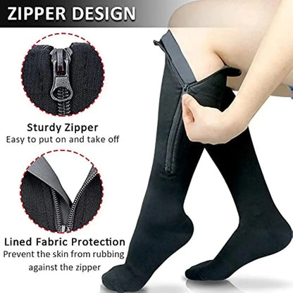 Zipper Compression Socks