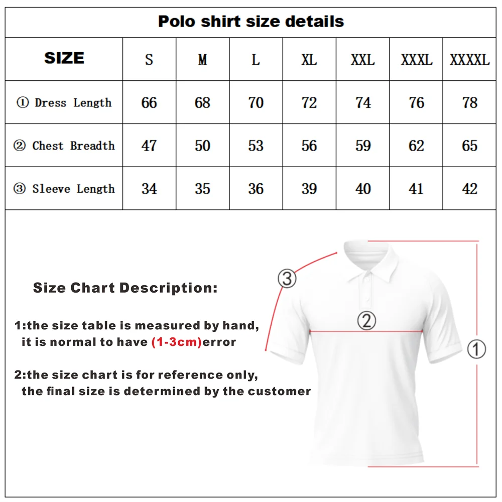 Men's Wenagic Bold Golf Polo Short Sleeve