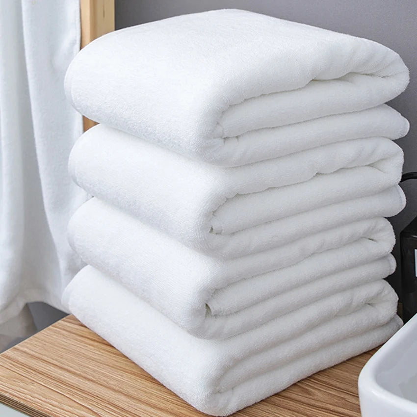 80*180/100*200cm White Large Bath Towel Thick Cotton Shower Towels Home Bathroom Hotel Adults Toalha de banho Serviette de bain