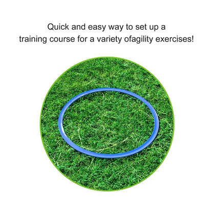 5/12pcs Durable Agility Training Rings Portable Football Soccer Speed Agility Training Rings Sport futbol Training Equipment