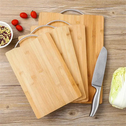 Kitchen Bamboo Cutting Board With Handle Chopping Board Carving Tray For Meat Vegetable And Cheese Kitchen Tools And Gadgets