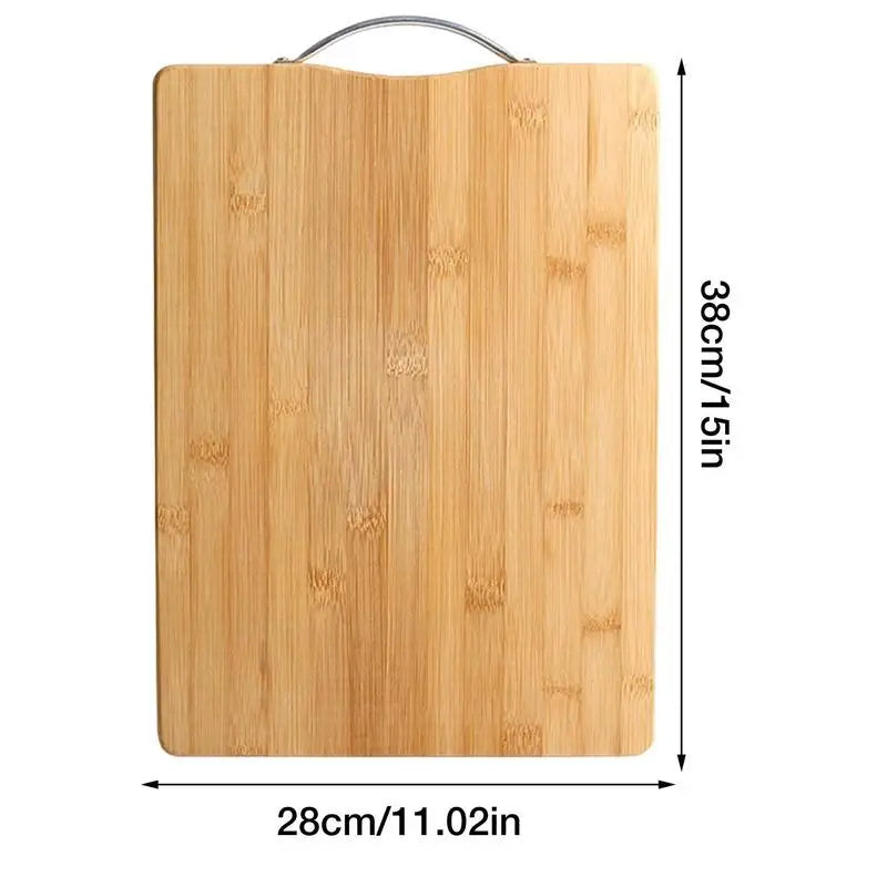 Kitchen Bamboo Cutting Board With Handle Chopping Board Carving Tray For Meat Vegetable And Cheese Kitchen Tools And Gadgets