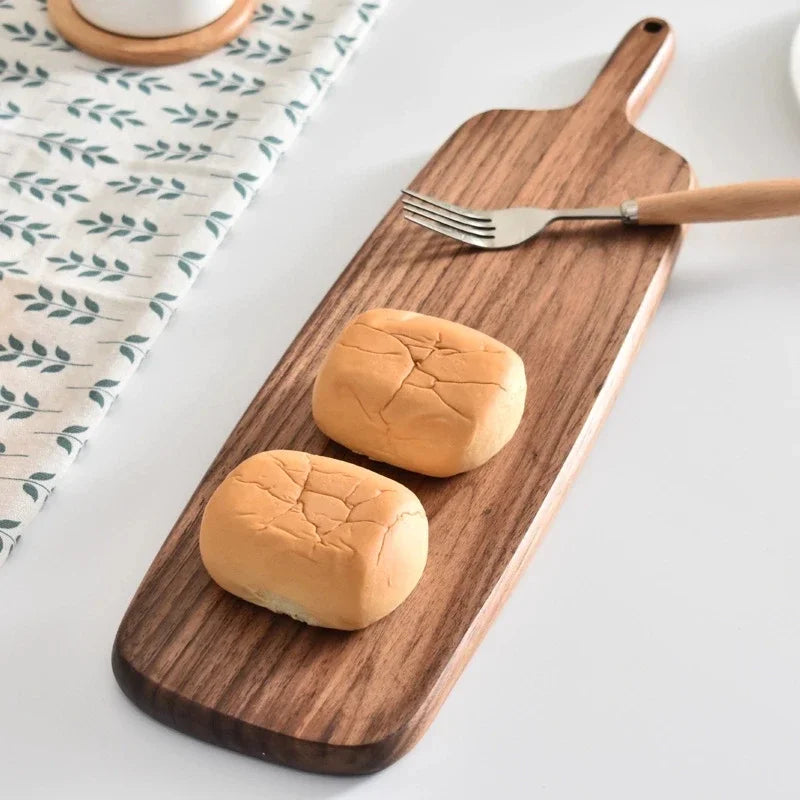 High Quality Kitchen Wooden Chopping Blocks Beech Cutting Board Pizza Bread Fruit Sushi Tray Hangable Screative Kitchen Tool