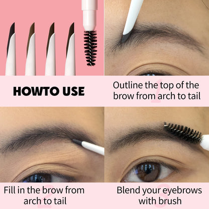 Eyebrow Pencils With Brush Waterproof Precision Naginata Eyebrow Pencil Powdery 3D Lace Eyebrows Microblading Brow Pencils