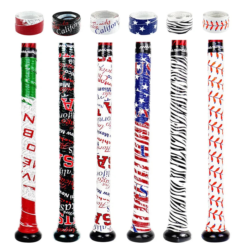 AMASPORT Baseball Bat Grip 1.1mm New Arrivals Embossed Pattern Grips for Baseball Bat Tape for Base Ball Accessories