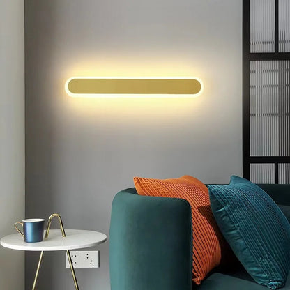 40CM Line Wall Lamp Modern LED Indoor Wall Light Nordic Long Sconce Living Room Background Corridor Beside Decorate Lighting