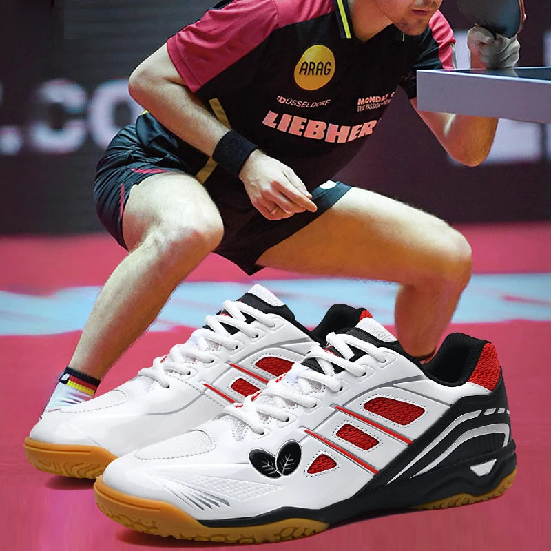 Fashion Lightweight Badminton Professional Sports Shoe Rubber Sole Non-slip Table Tennis Volleyball Tennis Training Shoes Large