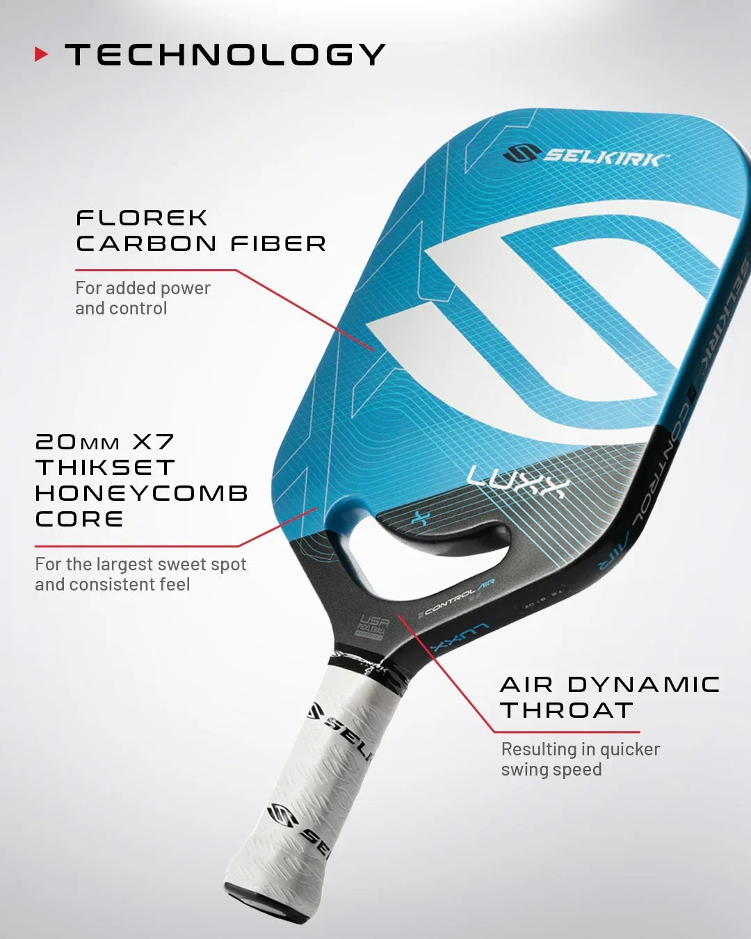 Pickleball Paddle -USAPA Approvedfor Tournament Play - Carbon FiberPickle Ball Racket