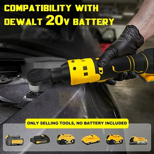 Fit For Dewalt 20V Battery Electric Ratchet Wrench 220N.M Cordless driver 3/8 Inch Removal Screw Nut With LED Repair Power Tools