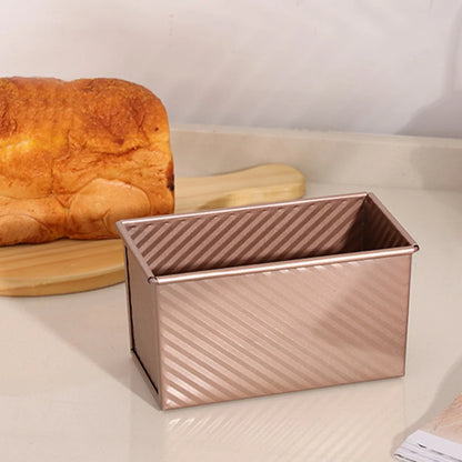 1Pcs Rectangle Loaf Pan with Cover Bread Baking Mould Cake Toast Non-Stick Toast Box with Lid Aluminized Steel Bread Mould