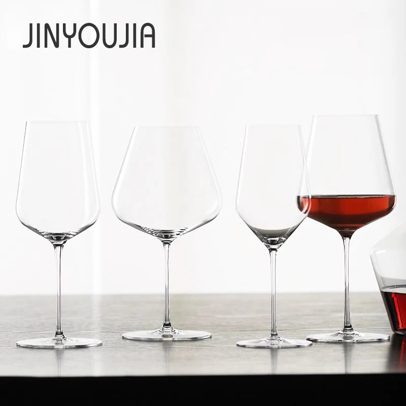 JINYOUJIA Zalto Style Upscale Banquet Crystal Handmade Wine Glass Extremely Thin Masterly Craft Perfect Flawless Classics Goblet