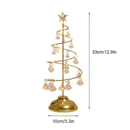 1pcs LED Night Light Mini Christmas Tree Wire Garland Lamp for Kids Home Bedroom Decoration Decor Fairy Light Holiday Lighting