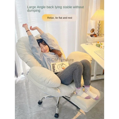 Lazy Computer Sofa Chair Home Comfortable Sedentary Backrest Desk Chair Anchor Live Chair Bedroom Lazy Chair