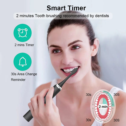 Electric Toothbrush For Teeth Brushes Sonic Vibration Dental Tooth Whitening Cleaner USB Rechargeable Oral Care Toothbrush