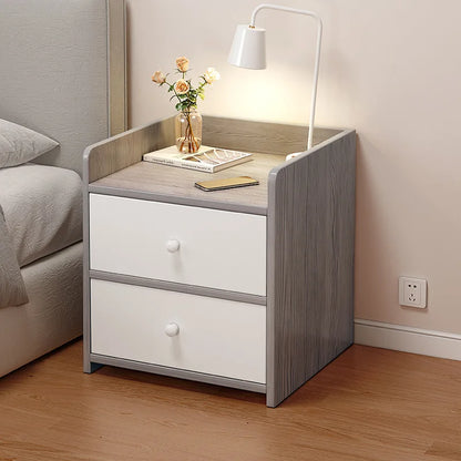 Modern Small Bedside Table Drawer with Lock Nordic Minimalist Bedside Cabinet Storage Cabinets Nightstands for Bedroom Furniture