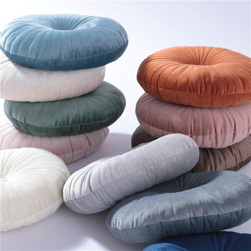 Round Pouf Throw Pillow Tatami Cushion Home Decorative Sofa Cushion Bed Chair Floor Coussin Soft Seat Pillow Pad 35x35cm