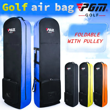 PGM Golf Aviation Bag Golf Bag with Silent Wheels HKB002 Large Capacity Storage Foldable Airplane Travelling Golf Bag