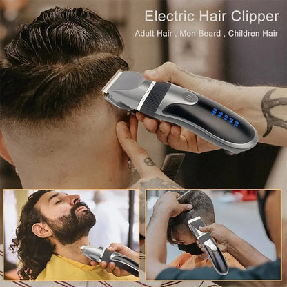 Hair Clipper Electric Barber Hair Trimmers For Men Adults Kids Cordless Rechargeable Hair Cutter Machine Professional