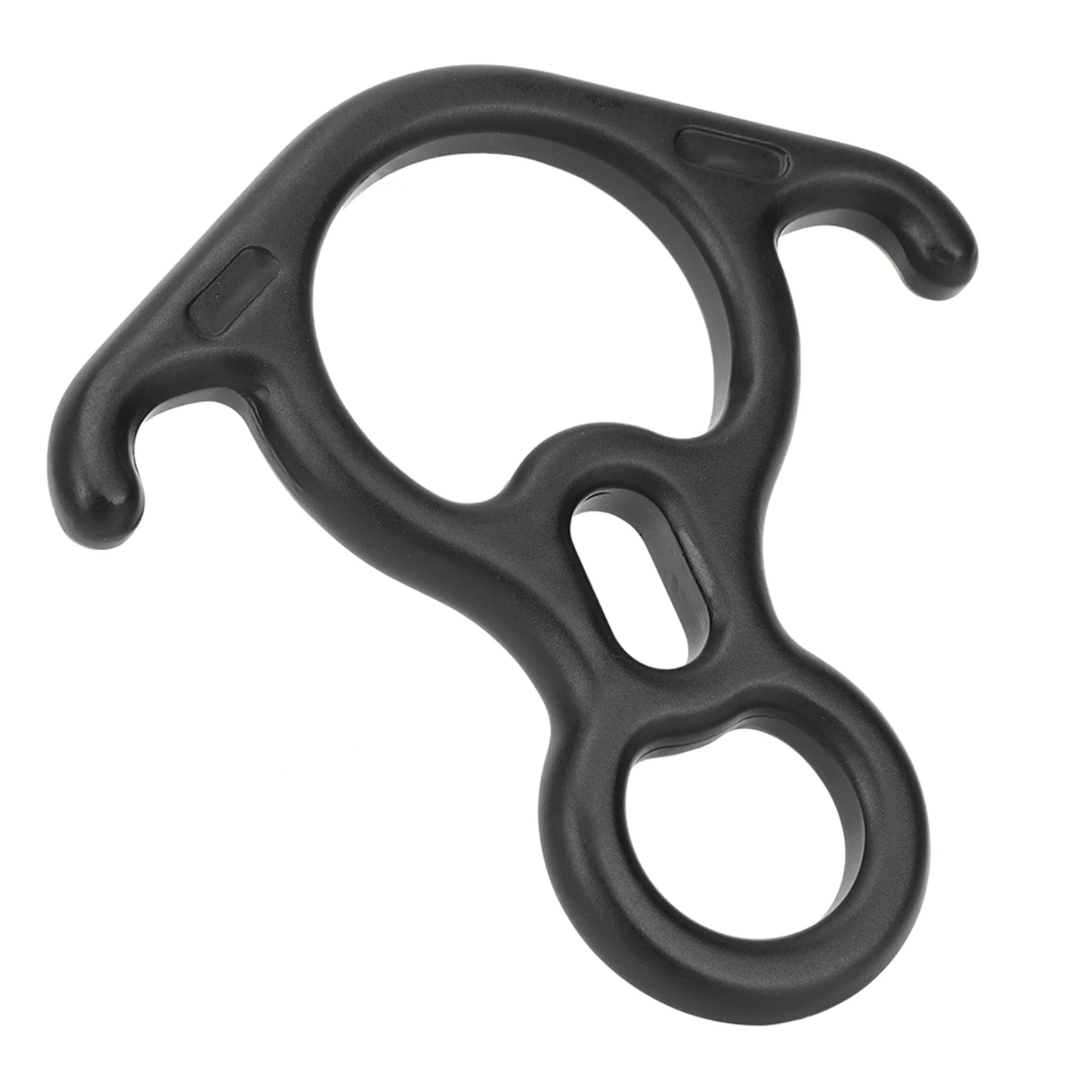 50KN Ox Horn 8-Shaped Ring Carabiner High Strength Aluminum Climbing Descender Aerial Work Climbing Equipment