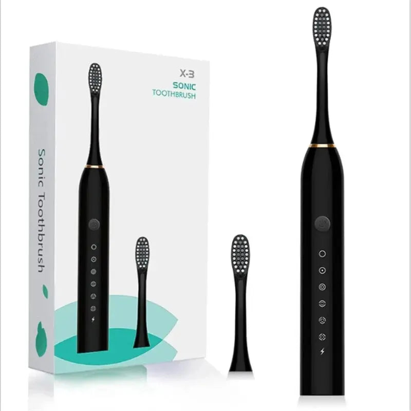 Electric Ultrasonic Toothbrush Six Speed Mode Home Soft Hair USB Charging Waterproof Adult Tooth Cleaner Automatic Couple Set