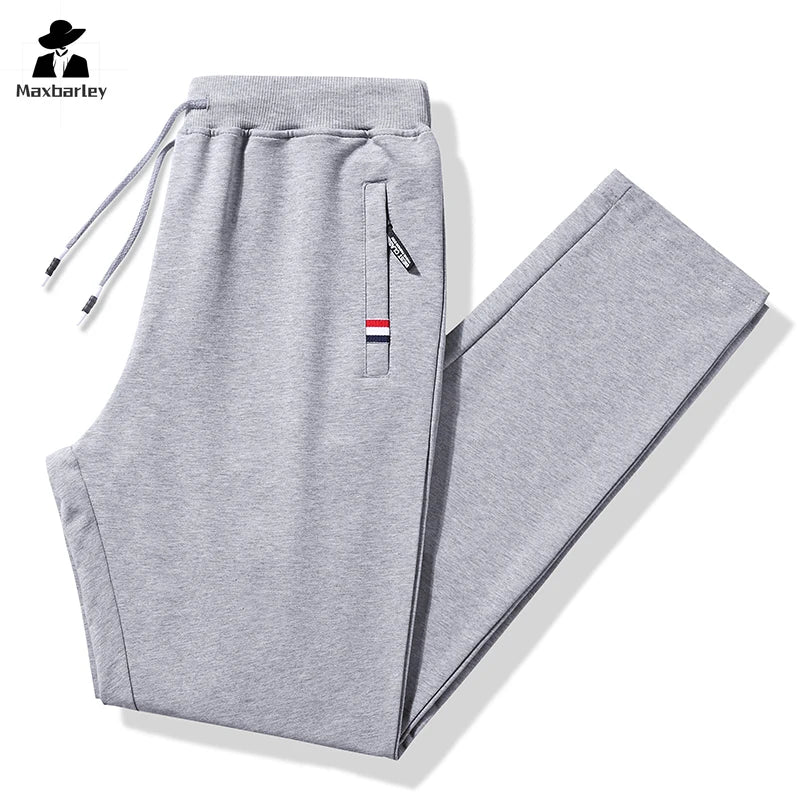 Spring and Autumn Men's Pure Cotton Pants New Simple Outdoor Middle aged Men's Hiking Travel Sports Pants Casual Pants