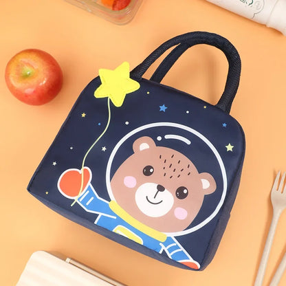 Kawaii Portable Fridge Thermal Bag Women Children's School Thermal Insulated Lunch Box Tote Food Small Cooler Bag Pouch