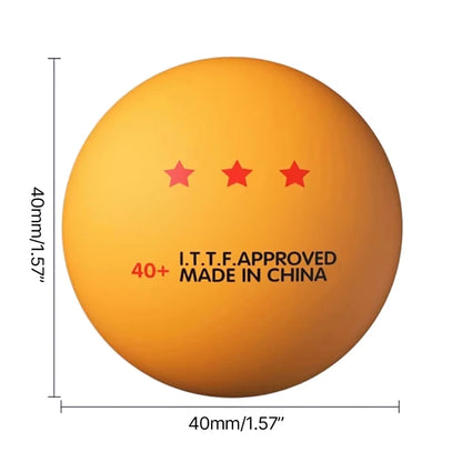 10 Pcs Table Tennis Ball Replacement Pingpong Ball 3-Star Standard Table Tennis Ball for Indoor/Outdoor Pingpong Table