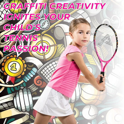 AMASPORT Tennis Rackets for Kids Toddlers 17'' with Cover Bag for Girl and Boy Tennis Racquet