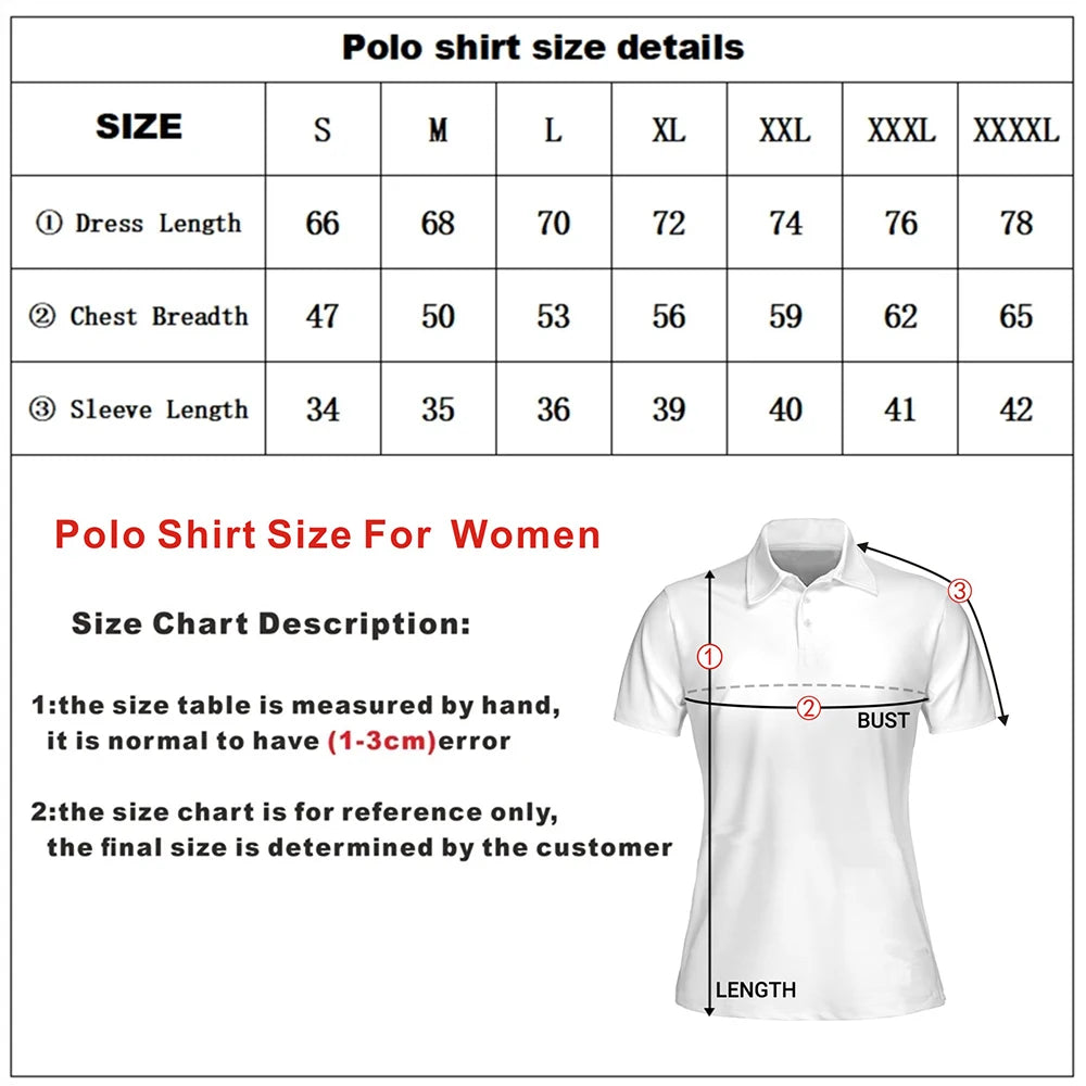 Summer Women's Golf Shirt Quick Drying Breathable Fashion Polo T-shirts High Quality Outdoor Sports Apparel Short Sleeve Clothes