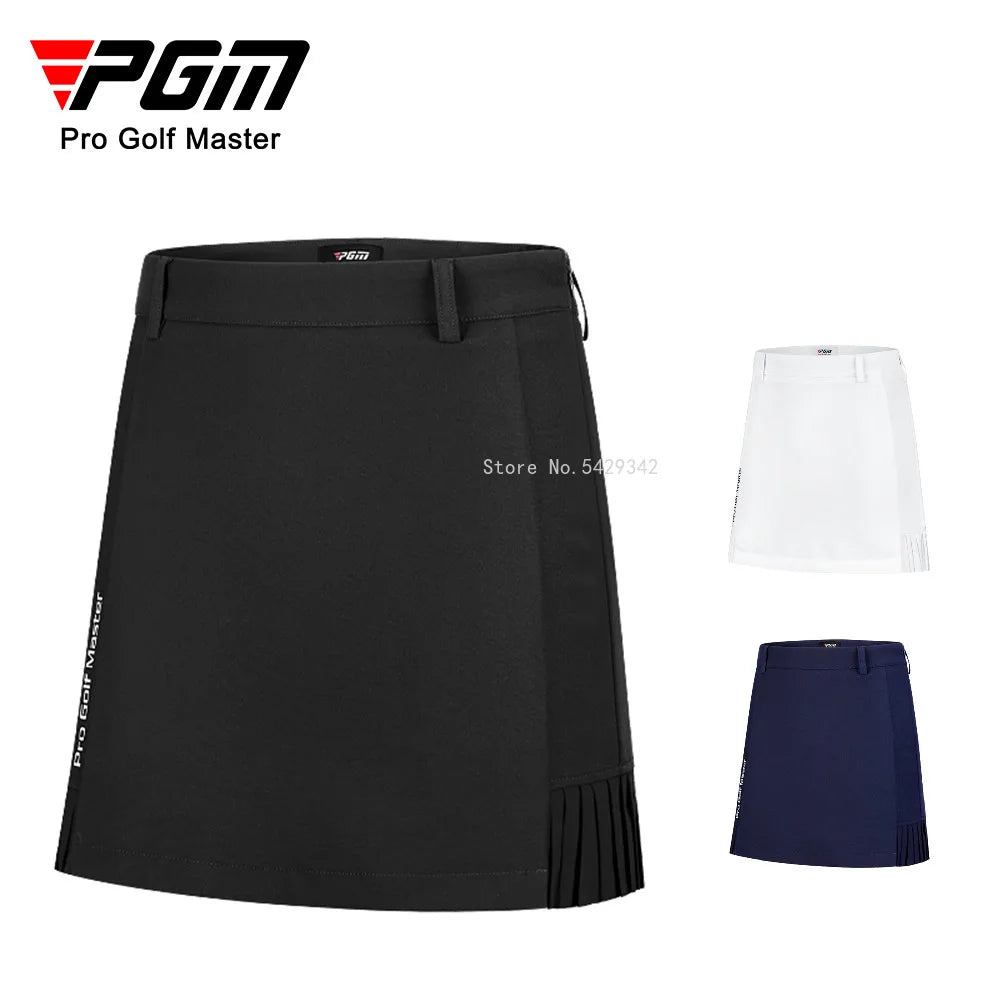 PGM Golf Apparel Summer Women Golf Skirt Pleated Tennis Skirt Ladies Casual Fashion Sports Skorts High Waist Quick Dry Shorts