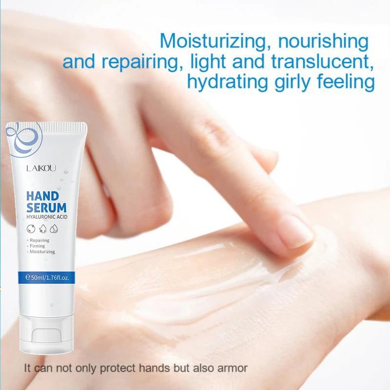 Hyaluronic Acid Hand Care Essence Soothing Repair Damaged Skin Hand Serum Whitening Brightening Moisturizing Hydrating 50ml