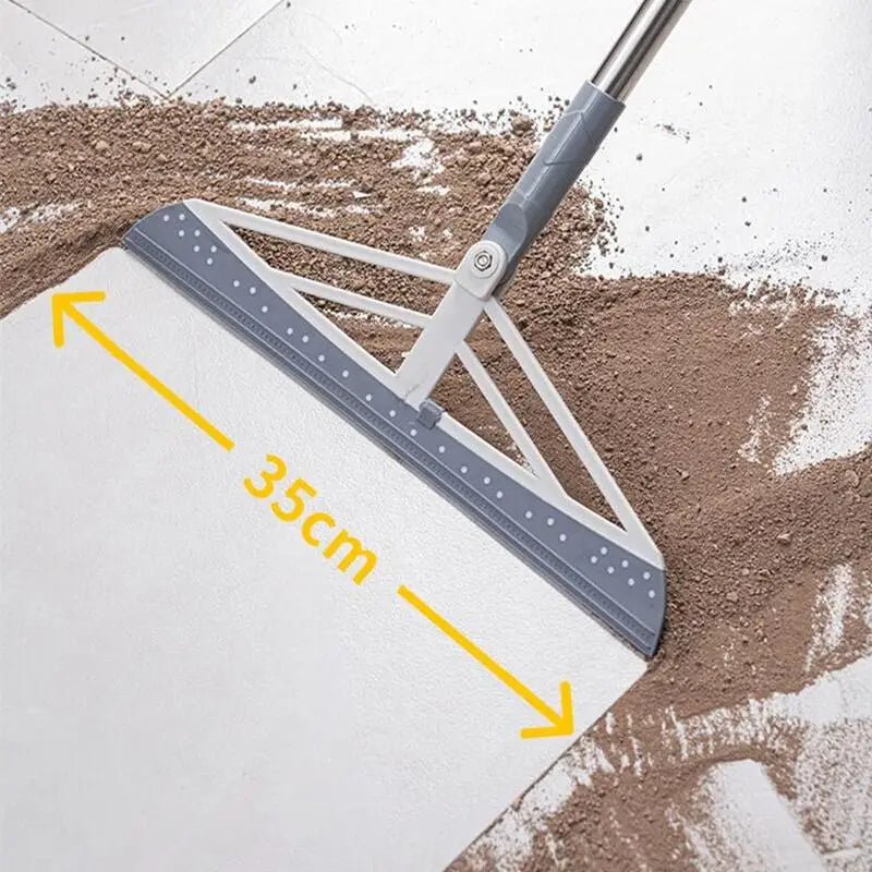 180° Rotatable Magic Rubber Broom Silicone Mop Hand Dust Brooms Home Floor Cleaning Squeegee Wiper Flooring Household Utensils