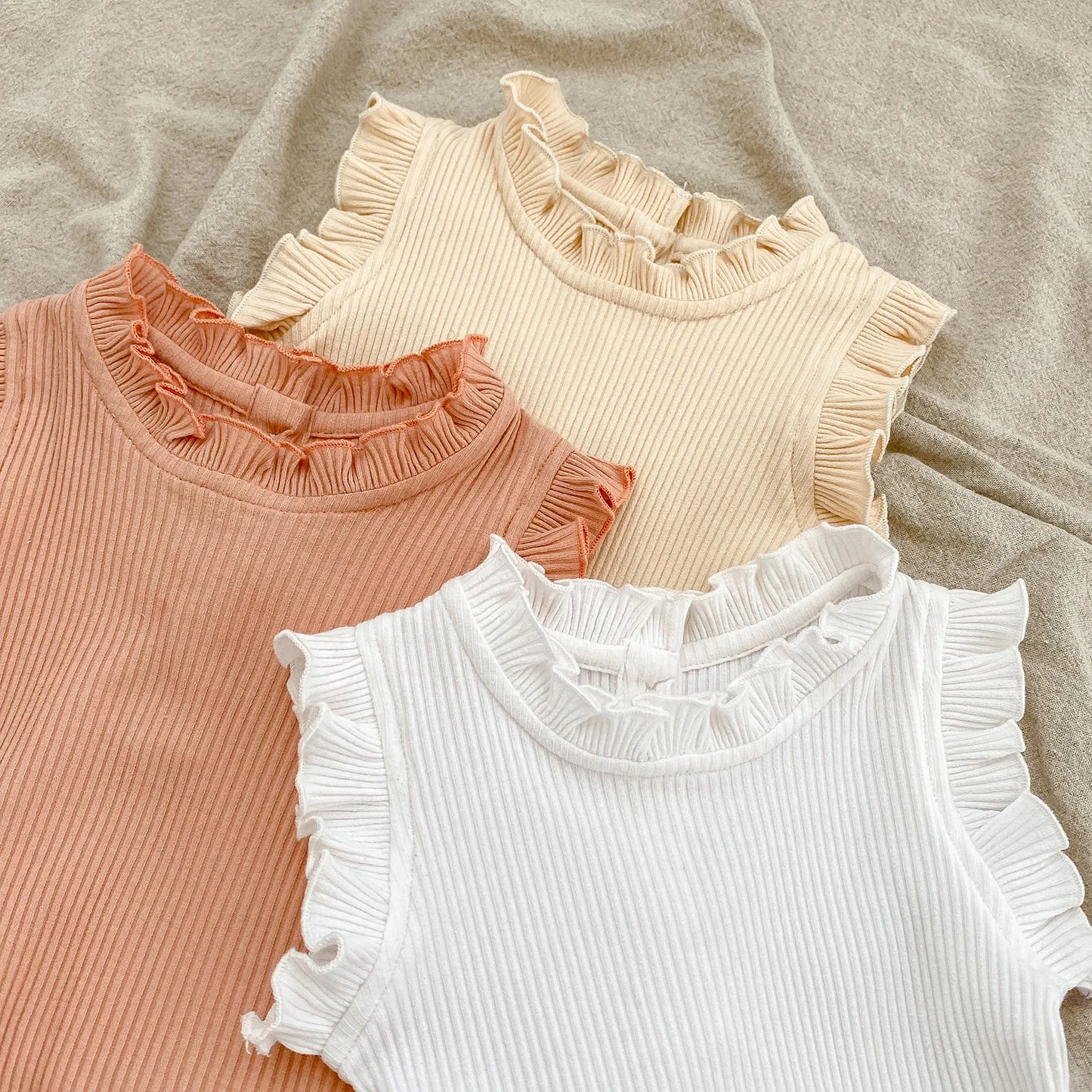 Summer Baby Girls Clothes Set Infant Ruffle Bodysuit Top PP Shorts Bloomers 2PCS Outfits 0-24 Months Toddler Romper Baby's Sets