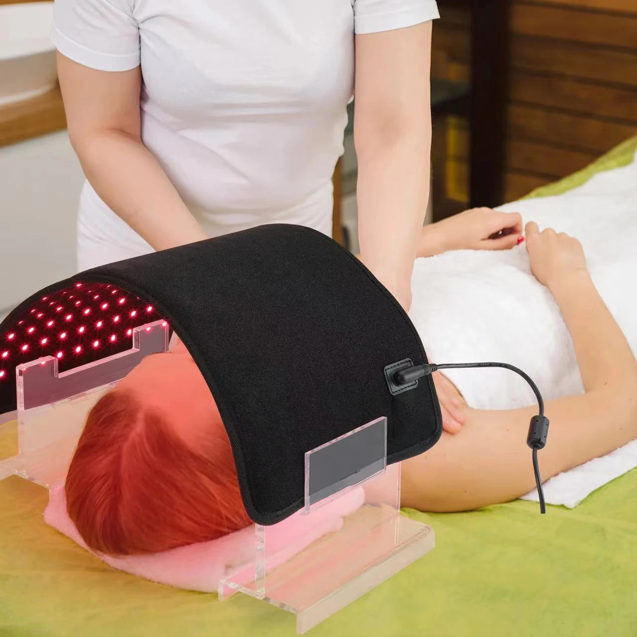 Red Infrared Light Therapy Pad LED Beauty Devices for Face and Body Back Knee Hands Feet Relief Portable 660nm 850nm Heat Pad