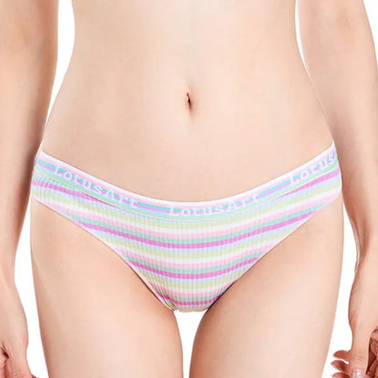 3PCS/Set Cotton Seamless Panties For Women Striped Briefs Low Waist Bottoms Female Sexy Sports Underpants Underwear Lingerie