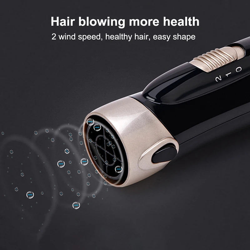 High-end ionic 4 in1 hair dryer styler power cord hot air brush comb professional electric hair straightener