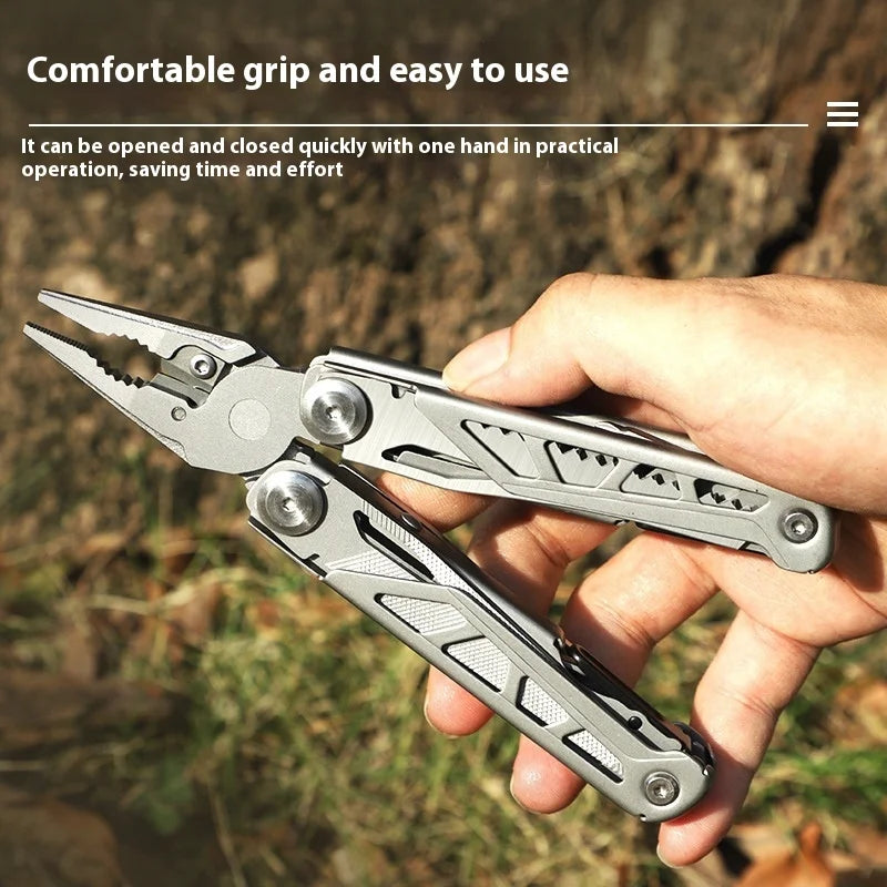 Multi-functional Pliers Stainless Steel Outdoor Multi-purpose Tool Emergency Knife and Scissors Combination Needle Nose Pliers