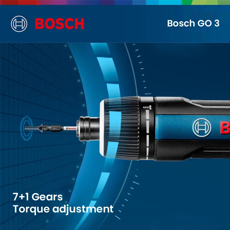 Bosch GO 3 Electric Screwdriver 3.6V 5Nm Cordless Mini Hand Drill Rechargeable Screw Driver Home Use Multi-Function Power Tools