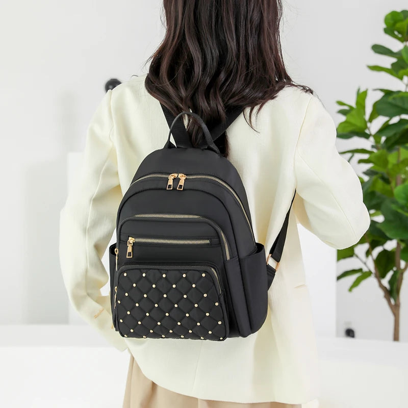 Fashion Bagpack Women High Quality Nylon Backpacks Female Big Travel Back Pack Large School Bags for Teenage Girls Shoulder Bag