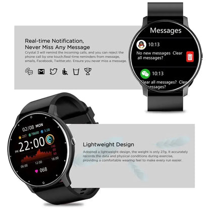 LIGE New Men Smart Watch Real-time Activity Tracker Heart Rate Monitor Sports Women Smart Watch Men Clock For Android IOS