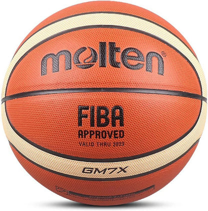 Molten GM7X Basketball Standard Ball, Official Certification, Competition, Men's and Women's Training Ball Team, Size 7