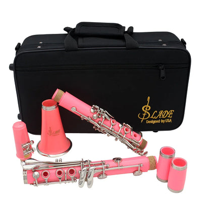 SLADE Bb Clarinet 17 Keys Bakelite Wooden Professional Woodwind Instrument Clarinette With Box Reed Musical Instrument Parts