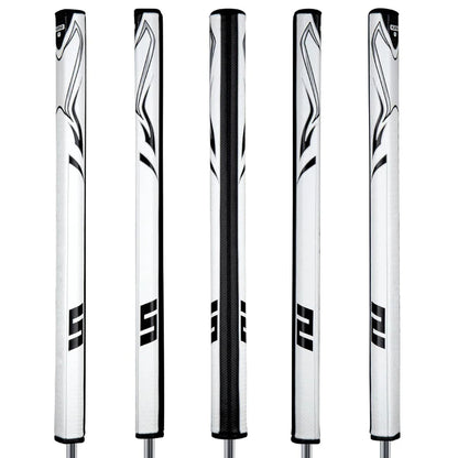 1/10PCS/SET NEW - Golf Grip ZENERGY Flatso XL Plus 2.0 Putter Grip - White / Black length 13.75"