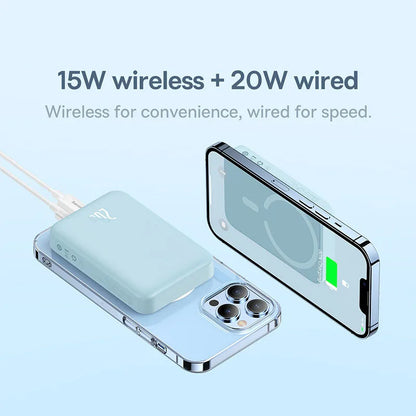 Baseus Power Bank 10000mAh Mini Magnetic Wireless Fast Charge Auto-wake For iPhone 16 15 14 13 Pro Max Magnetic Powerbank