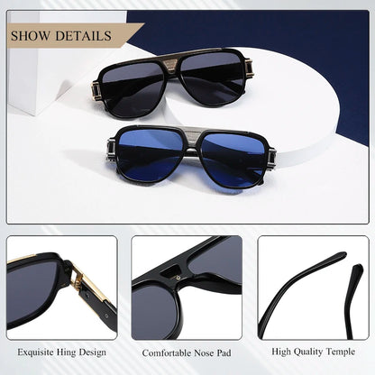 CRIXALIS Vintage Classic Pilot Sunglasses For Men Anti Glare Mirror Driving Male Sun Glasses Trending Products Women shades