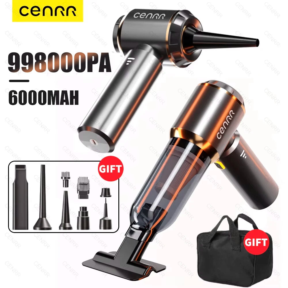 CENRR 9980000PA Car Vacuum Cleaner Strong Suction Cordless Wireless Cleaner Portable HandHeld Vacuum Cleaner Cleaning Machine