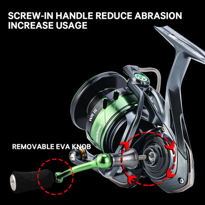 SeaKnight Brand WR III X Series Fishing Reels, 5.2:1 Durable Gear MAX Drag 28lb Smoother Winding Spinning Fishing Reel WR3 X NEW