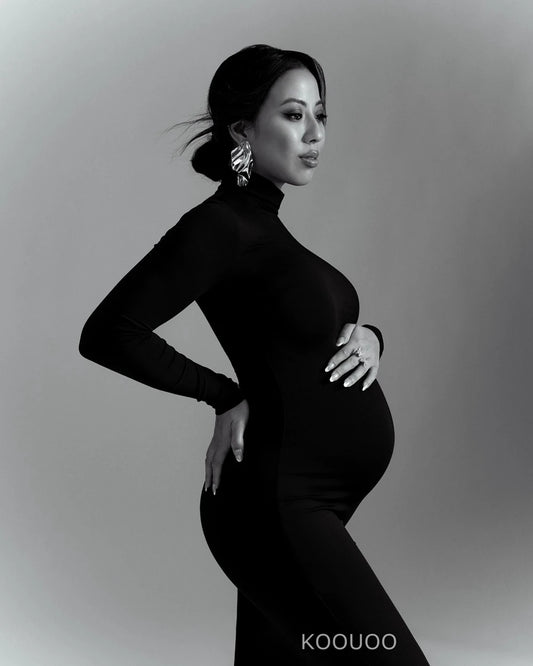 Maternity Dresses For Photoshoot Pregnancy Women Bodycon Maxi Long Dresses Clothes for Pregnant Photography Babyshower Props